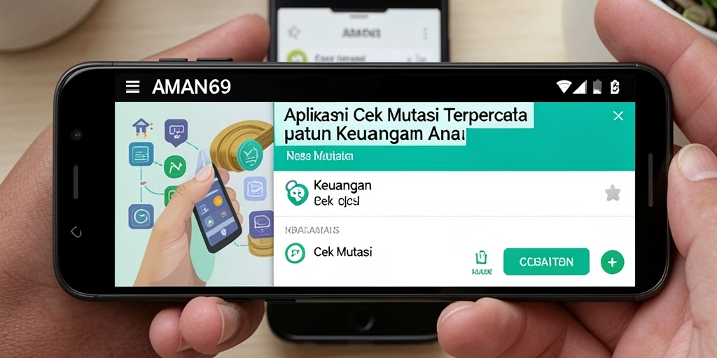 Tampilan antarmuka AMAN69 yang user-friendly dengan fungsi Cek Mutasi.