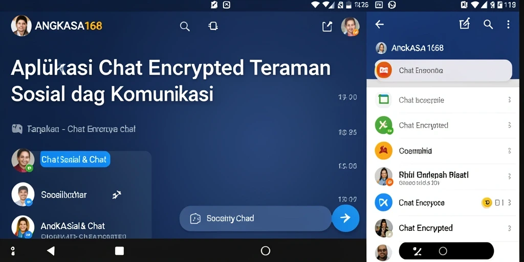 Tampilan antarmuka utama ANGKASA168 dalam fitur Chat Encrypted.