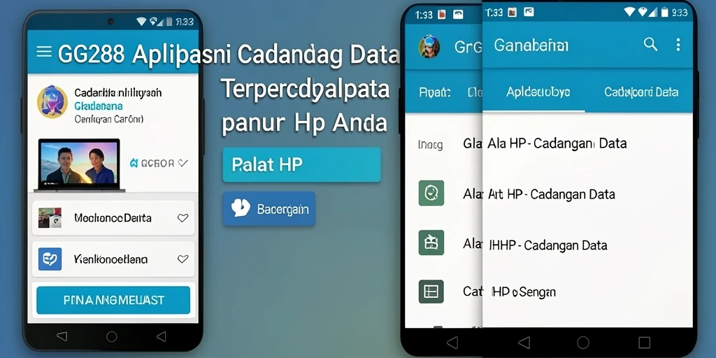 Antarmuka GG288 yang intuitif dan mudah digunakan untuk cadangan data.