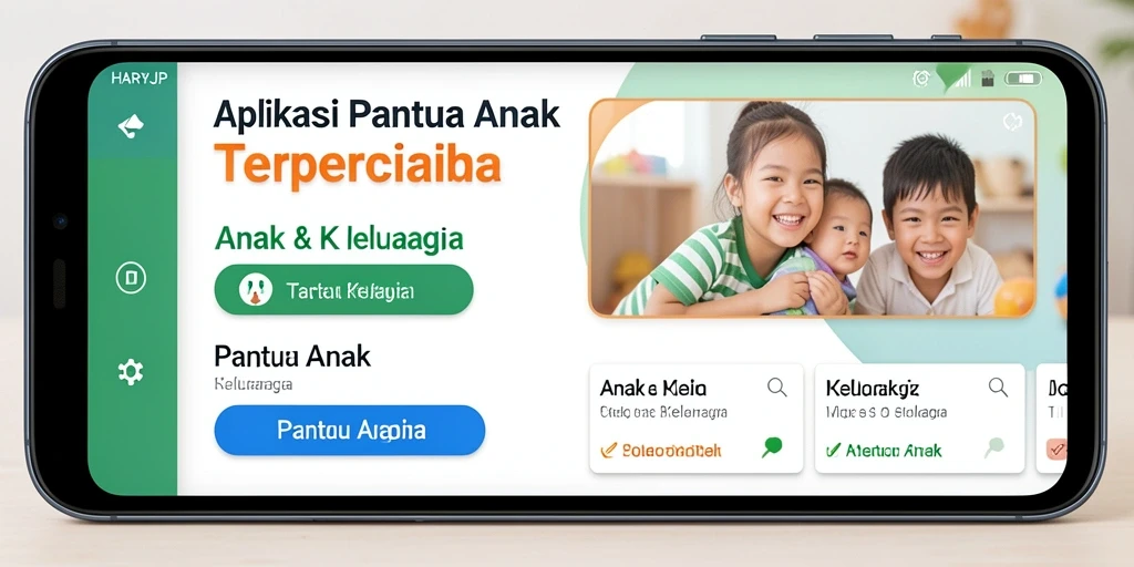 Antarmuka intuitif HARAPJP untuk memantau aktivitas anak.