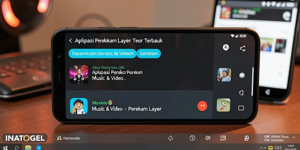 Tampilan antarmuka INATOGEL yang sederhana dan bersih untuk perekaman layar.