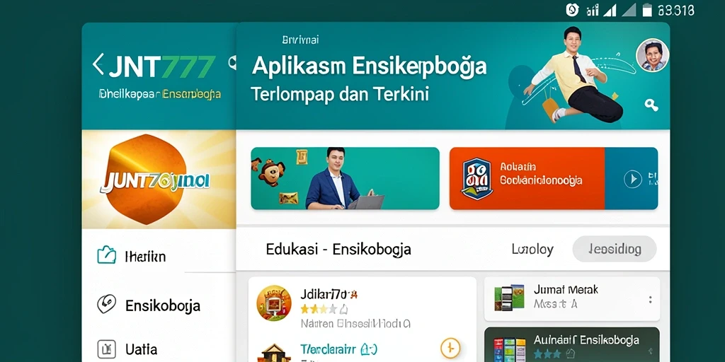 Tampilan antarmuka aplikasi JNT777 yang modern dan informatif.