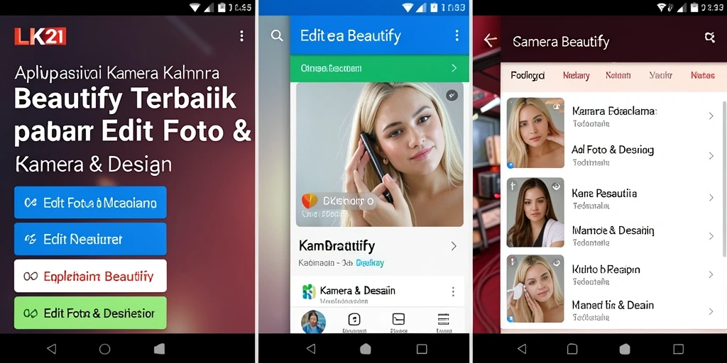 Antarmuka LK21 yang mudah digunakan untuk edit foto.