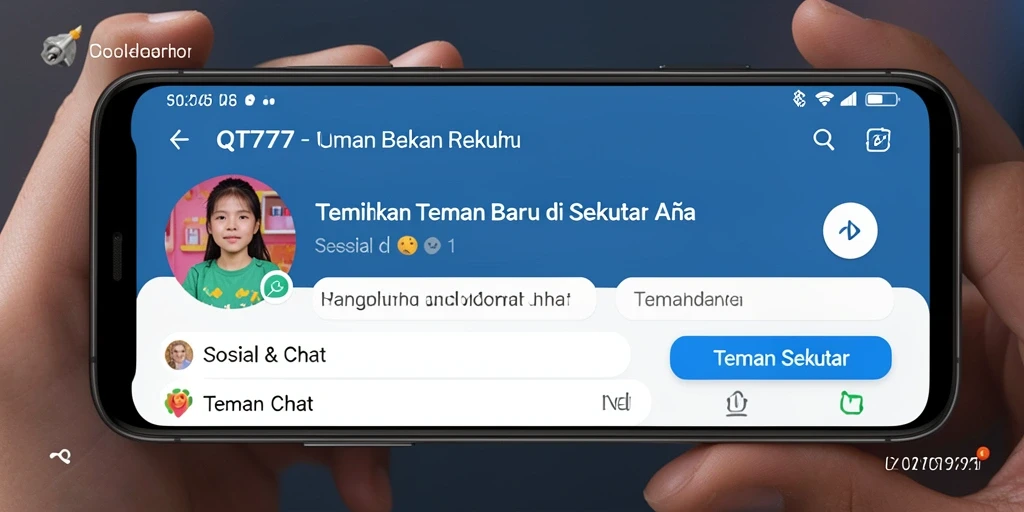 Antarmuka QT777 yang ramah pengguna dan interaktif.