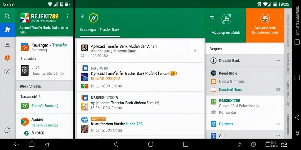 Antarmuka sederhana dan fungsi transfer bank yang efisien.