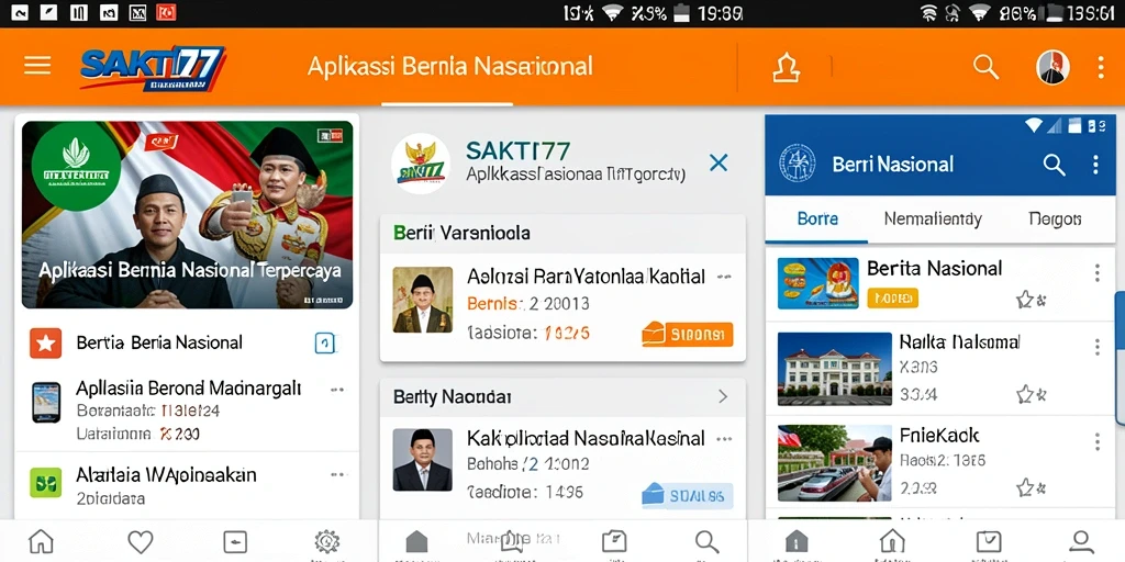 Tampilan antarmuka SAKTI77 yang menarik dan informatif.
