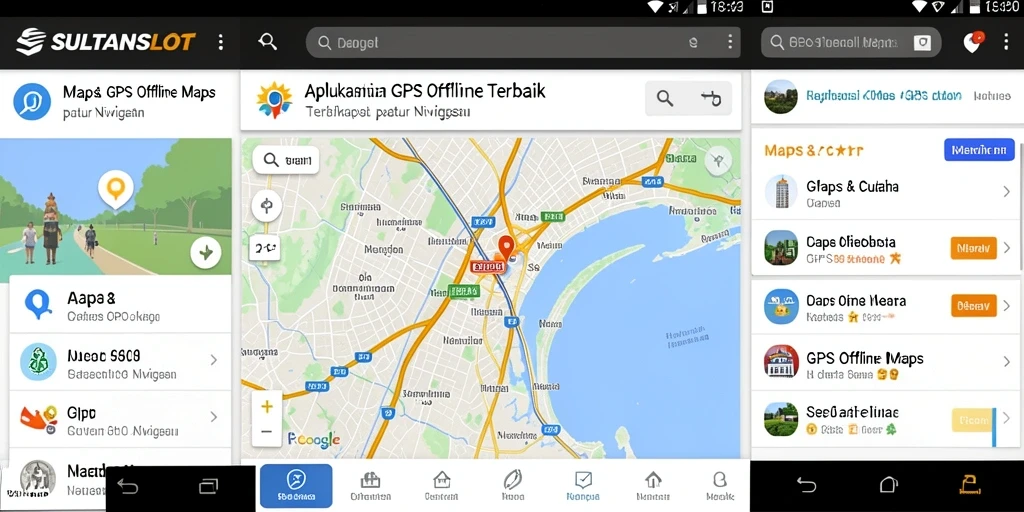 Antarmuka SULTANSLOT yang ramah pengguna untuk GPS Offline Maps.